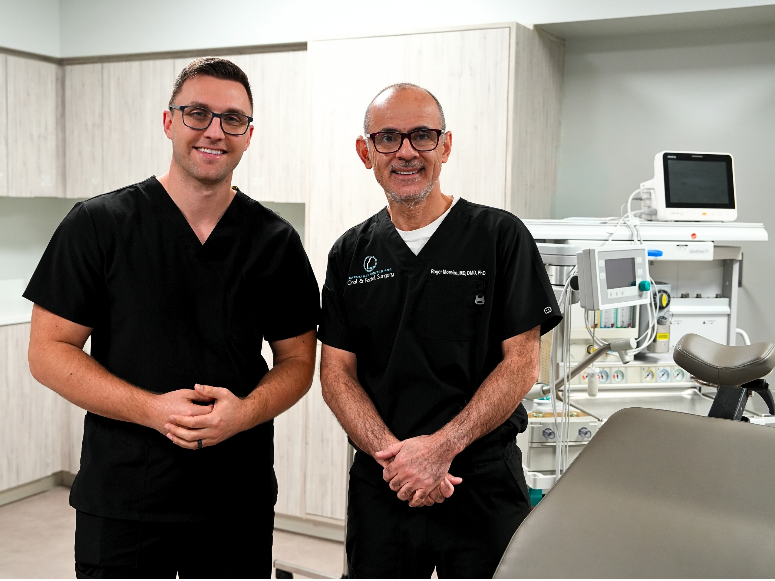 Dr. Robbins Orofacial Pain Specialist and Dr. Moreira Oral & Maxillofacial Surgeon in Raleigh, NC.
