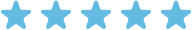 A person holds a five-star drawing. The background is white, focusing on the blue stars, suggesting evaluation or rating. No landmarks visible.